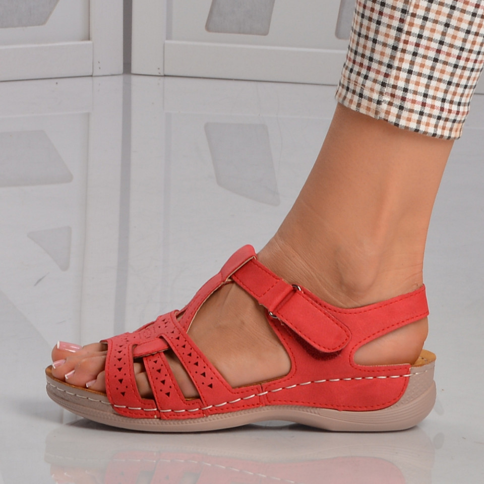 Sandale dama Edan Red - Need 4 Shoes