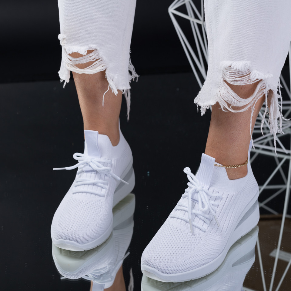 Adidasi Dama Abana Albi-Need 4 Shoes