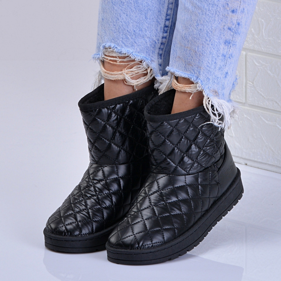 Cizme Dama Imblanite Patsy Negre - Need 4 Shoes