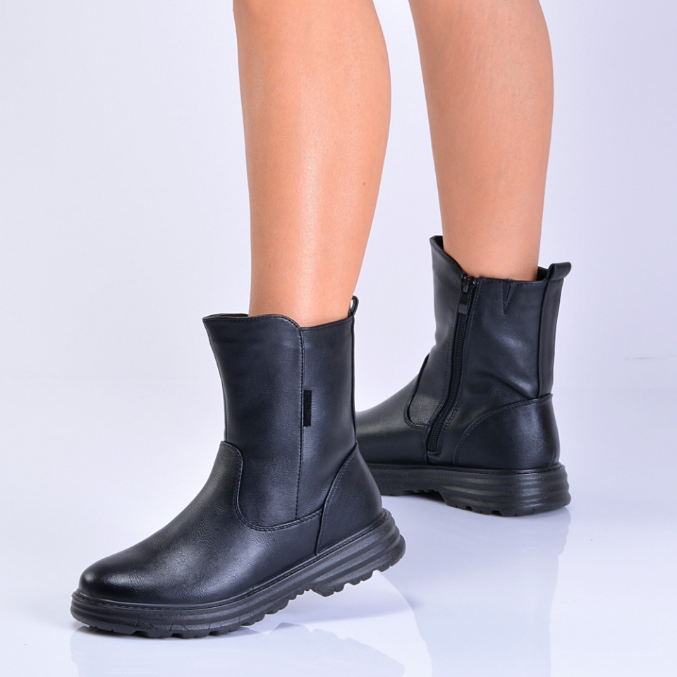 Ghete Dama Imblanite Adolf Negre - Need 4 Shoes