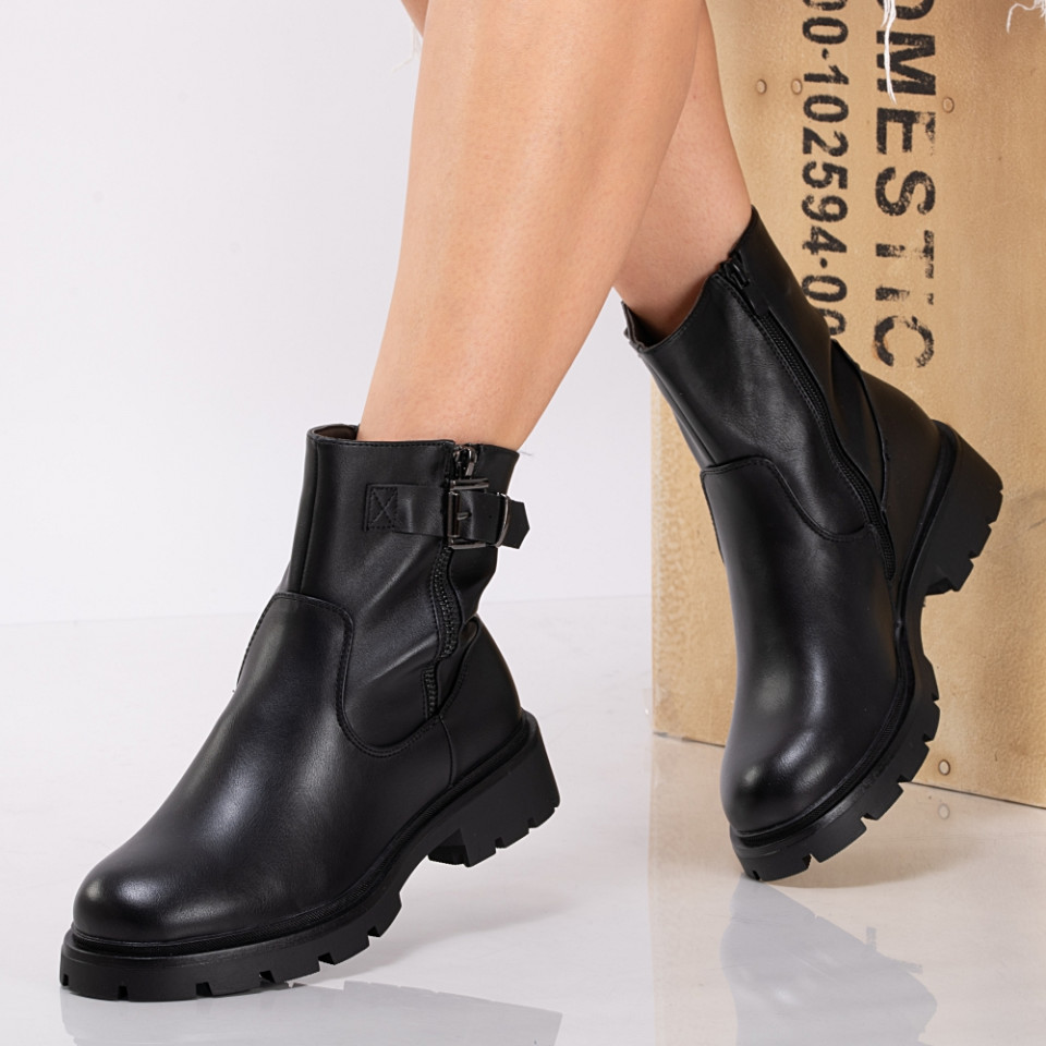 Ghete Dama Imblanite Deniz Negre - Need 4 Shoes
