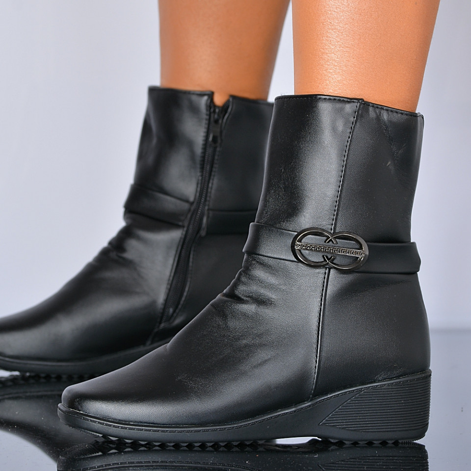 Ghete Dama Imblanite Madalina 2 Negre- Need 4 Shoes