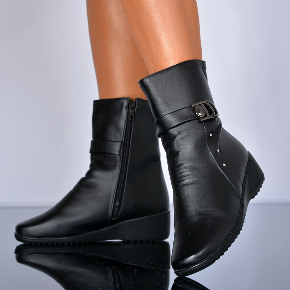 Ghete Dama Imblanite Madalina 3 Negre- Need 4 Shoes