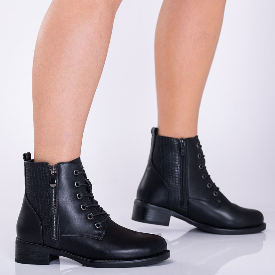 Ghete Dama Imblanite Tazra Negre - Need 4 Shoes