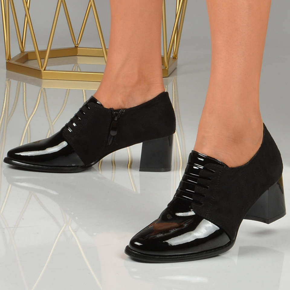 Pantofi Cu Toc Dama Alvin Negri - Need 4 Shoes
