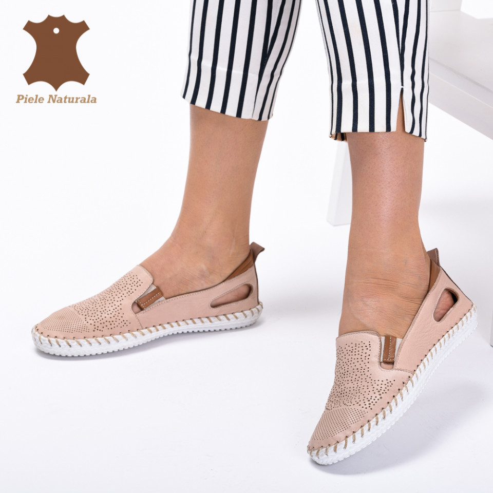 Pantofi Dama Piele Naturala Cauani Roz- Need 4 Shoes