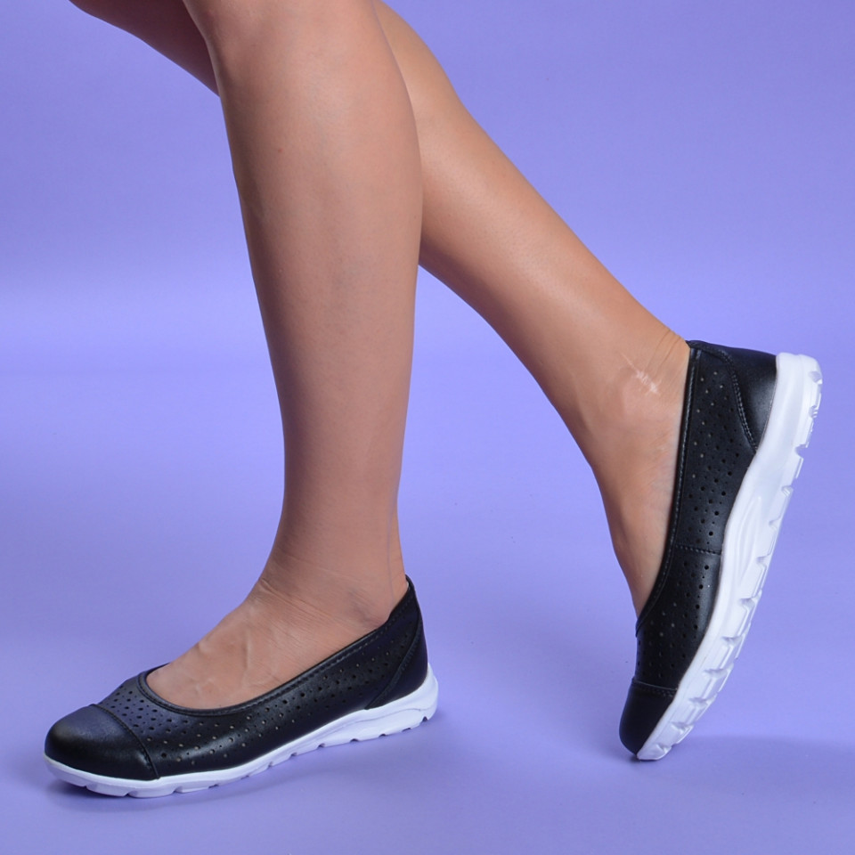 Pantofi Dama Piele Naturala Jasper Negri - Need 4 Shoes