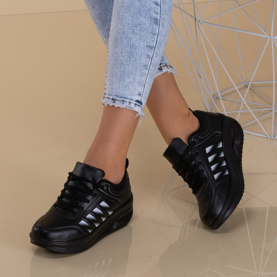 Adidasi Dama Zena 9 Negru/Alb - Need 4 Shoes