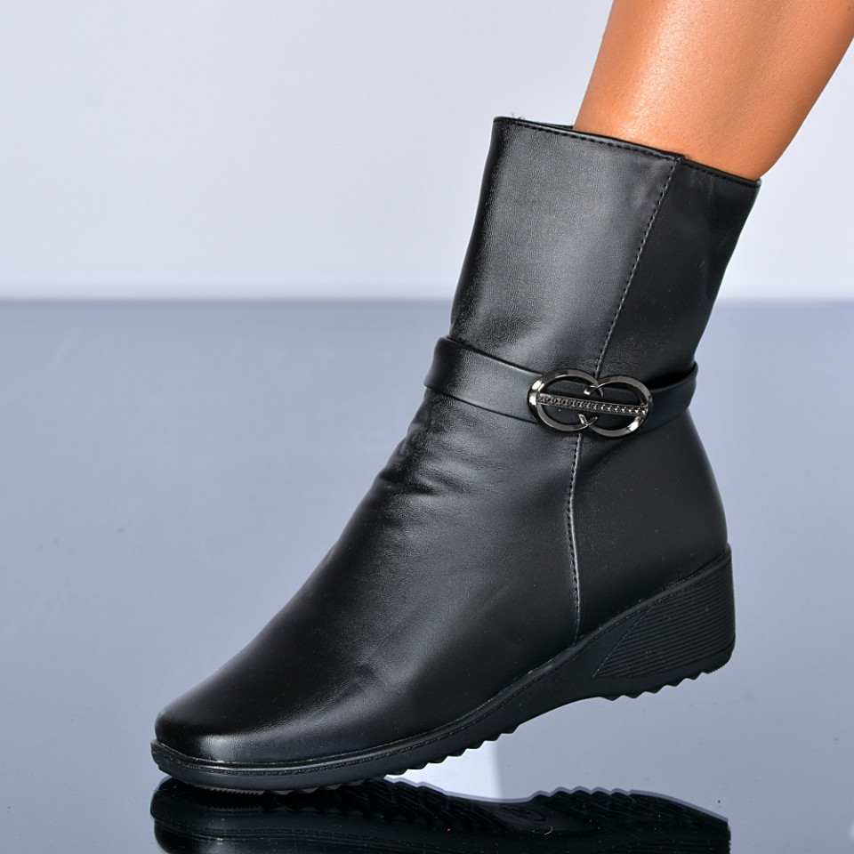 Ghete Dama Imblanite Madalina 2 Negre- Need 4 Shoes