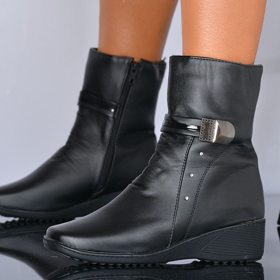 Ghete Dama Imblanite Madalina 6 Negre- Need 4 Shoes