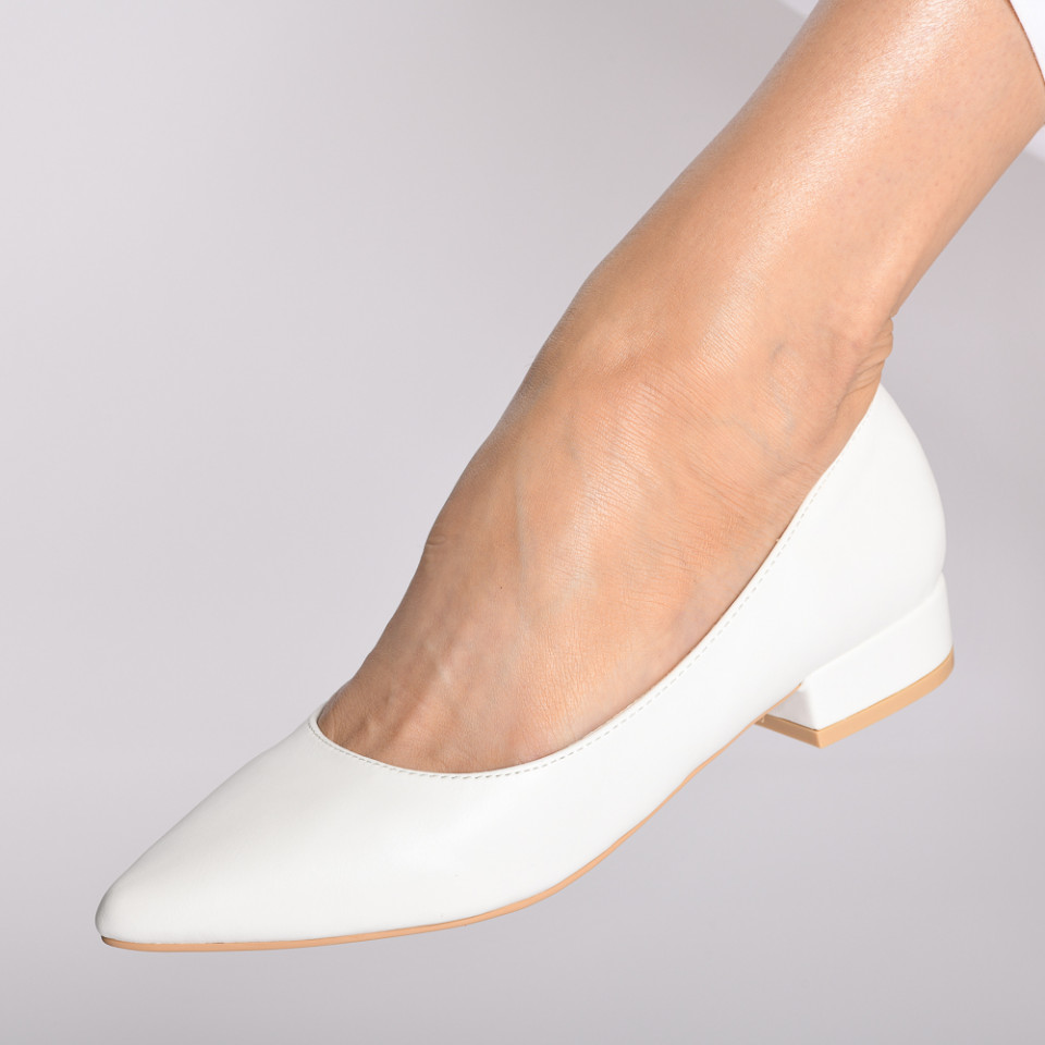 Pantofi Cu Toc Dama Amadeo Albi-Need 4 Shoes