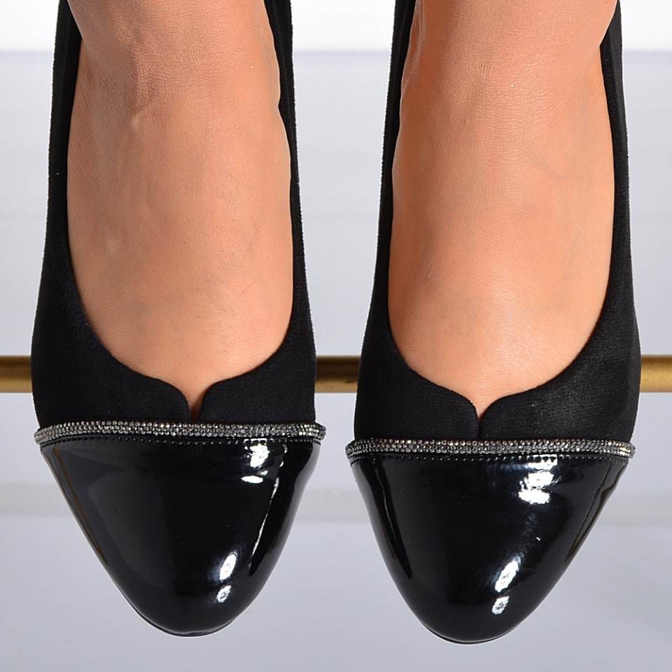Pantofi Cu Toc Dama Jasmine Negri- Need 4 Shoes