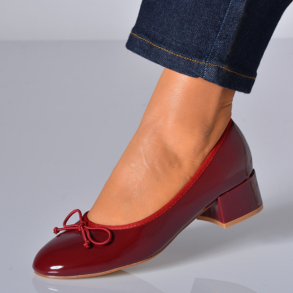 Pantofi Cu Toc Dama Odelina Bordo- Need 4 Shoes