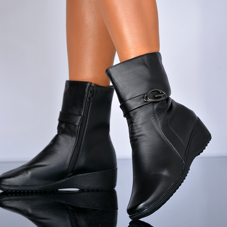 Ghete Dama Imblanite Madalina 8 Negre- Need 4 Shoes