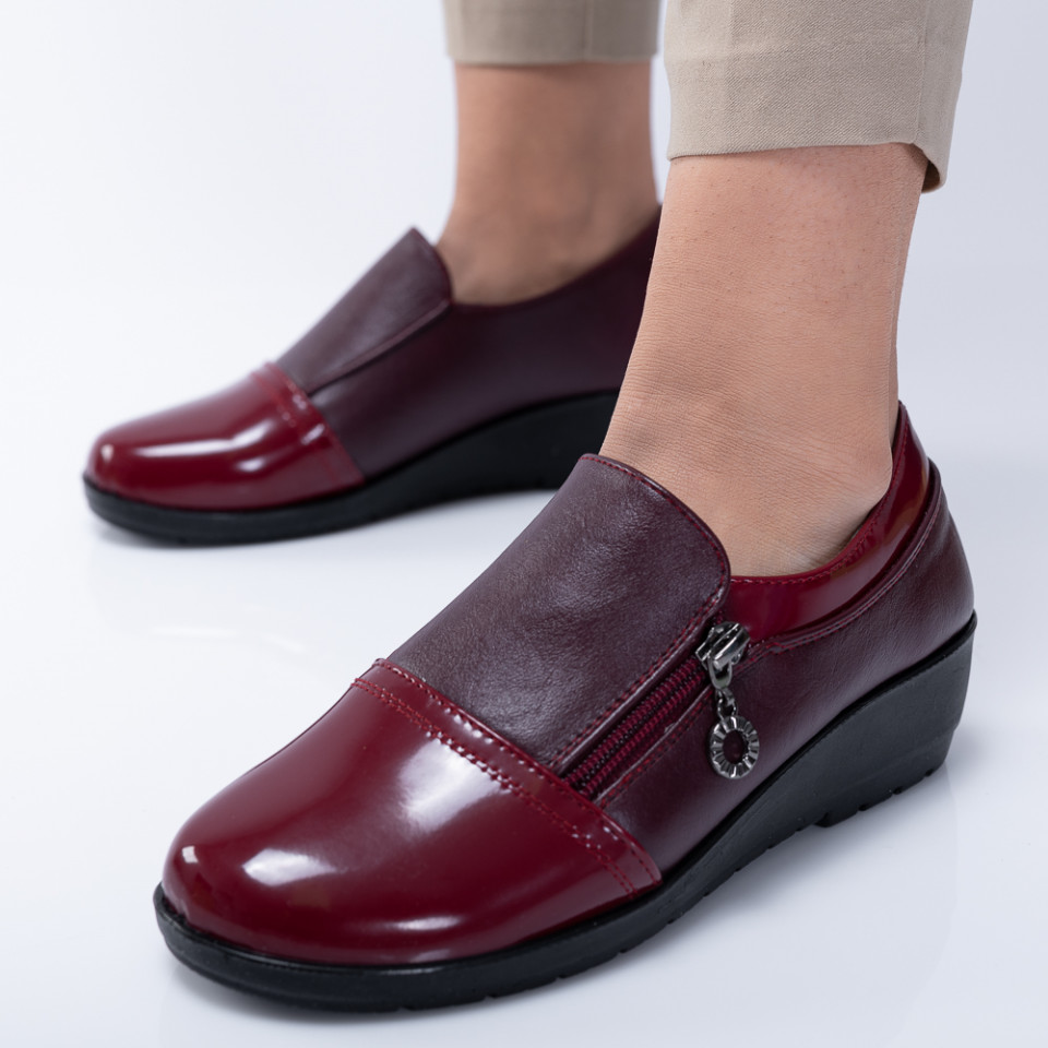 Pantofi Casual Dama Fedora Bordo- Need 4 Shoes