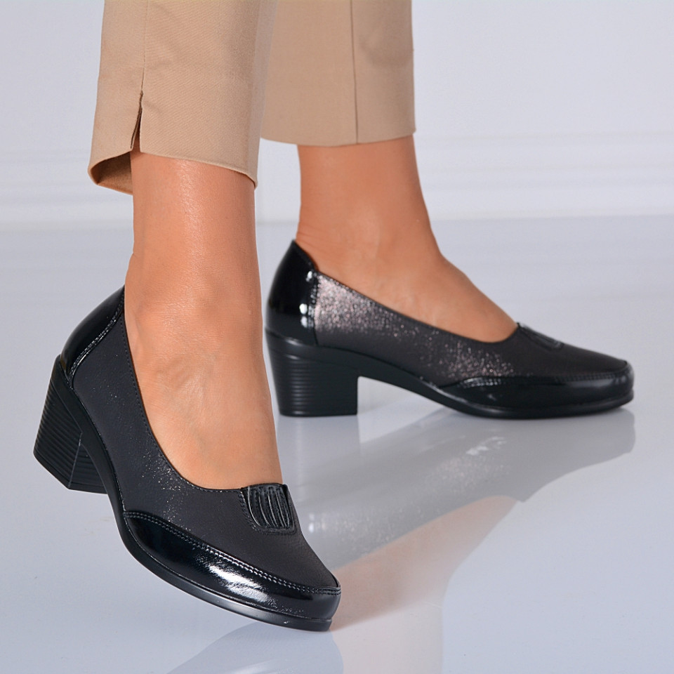 Pantofi Cu Toc Dama Elisabeth 2 Negri- Need 4 Shoes