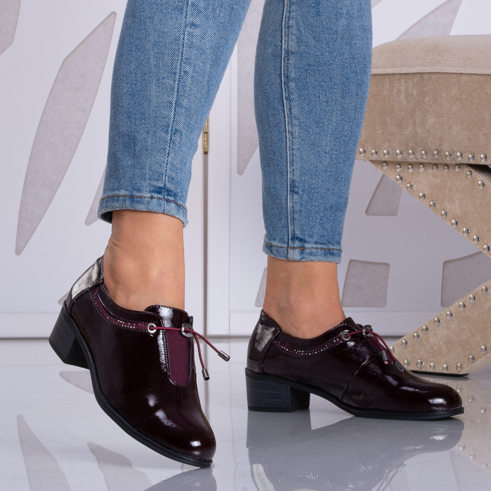 Pantofi Cu Toc Dama Sion Bordo - Need 4 Shoes