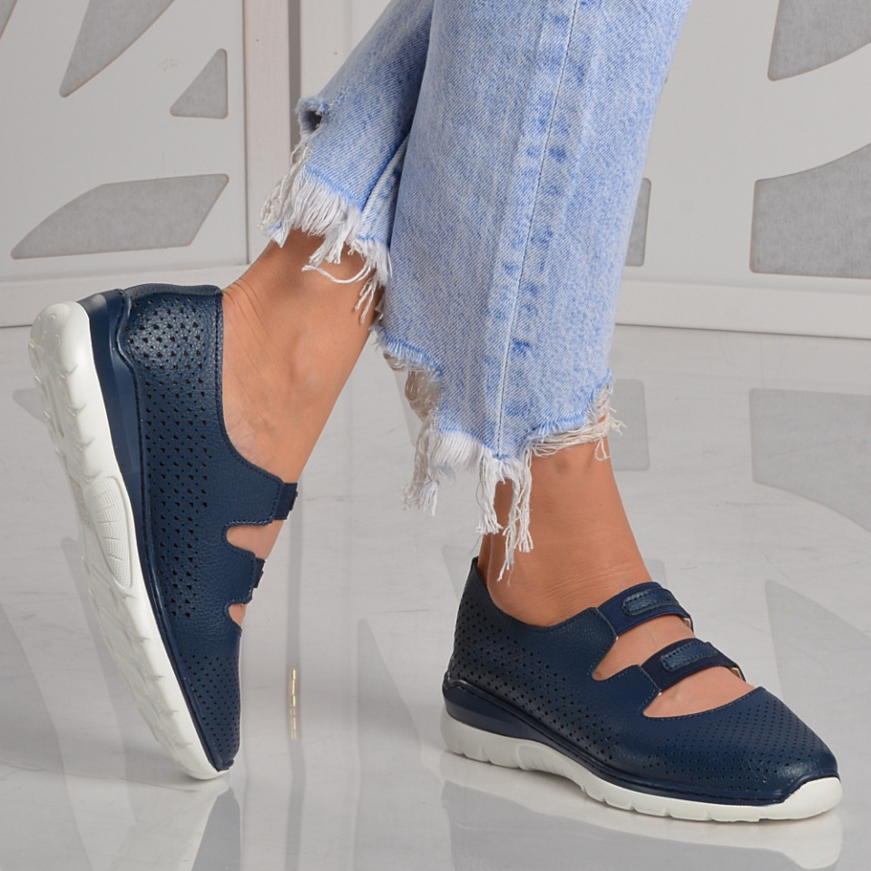 Pantofi Dama Piele Naturala Rimini Navy - Need 4 Shoes
