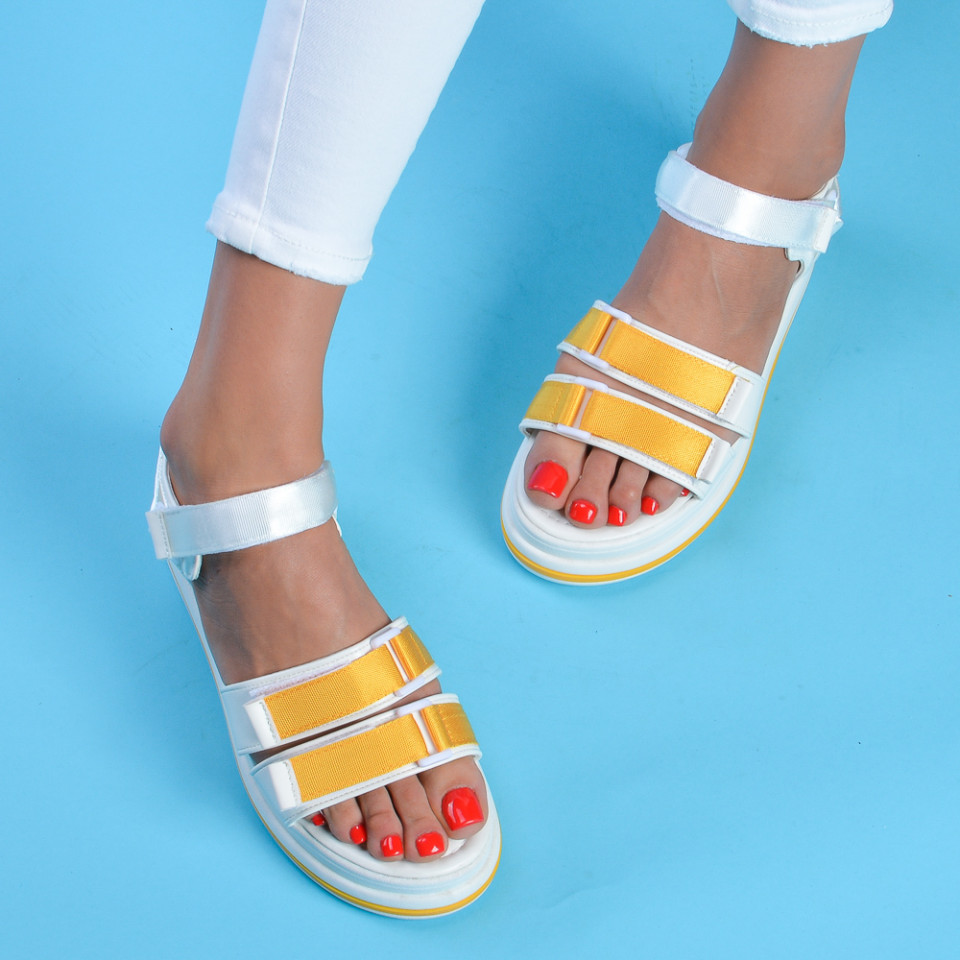 Sandale cu platforma Sport Adela Yellow - Need 4 Shoes