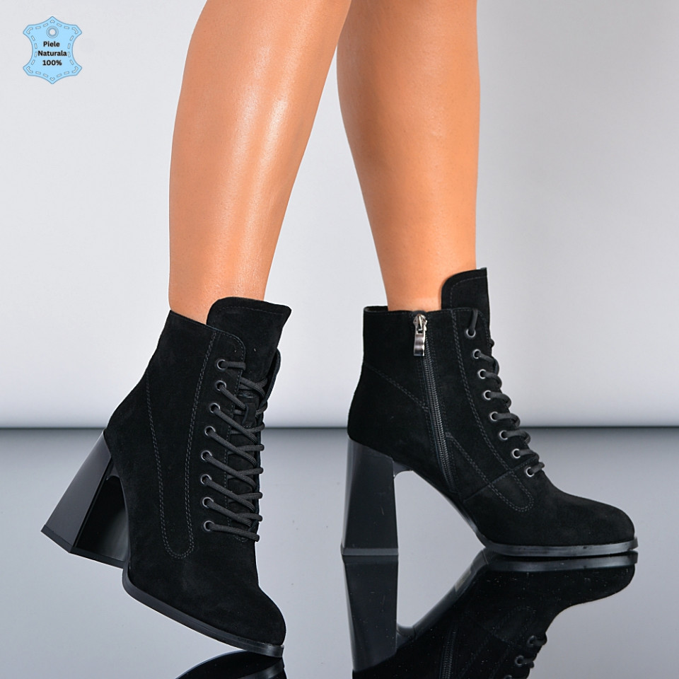 Botine Piele Naturala Medusa 2 Negre- Need 4 Shoes