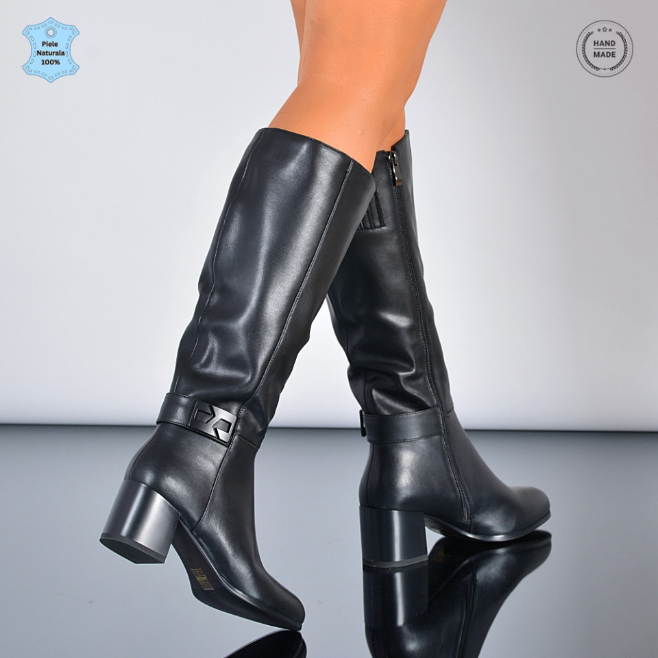 Cizme Dama Piele Naturala Minerva Negre-Need 4 Shoes