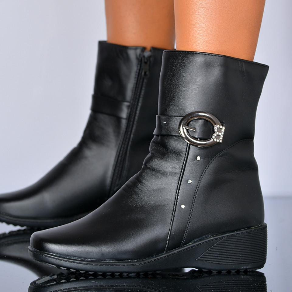 Ghete Dama Imblanite Madalina 4 Negre- Need 4 Shoes
