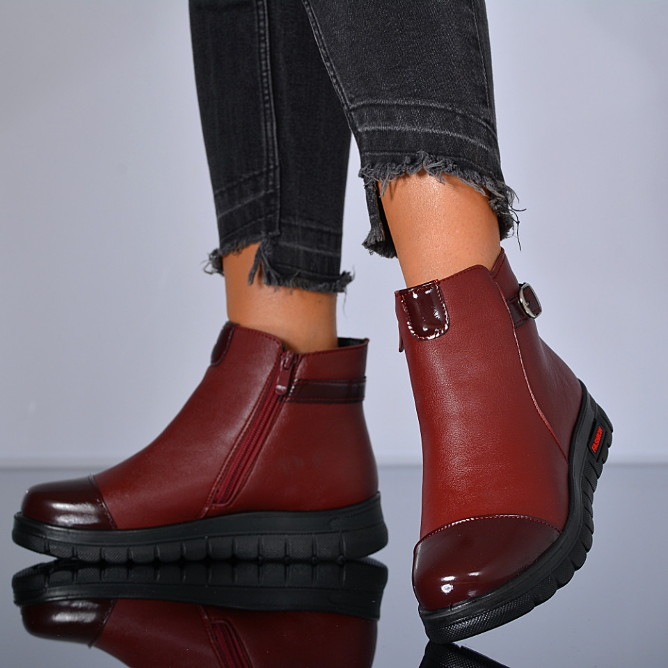 Ghete Dama Imblanite Maroc 25 Bordo- Need 4 Shoes