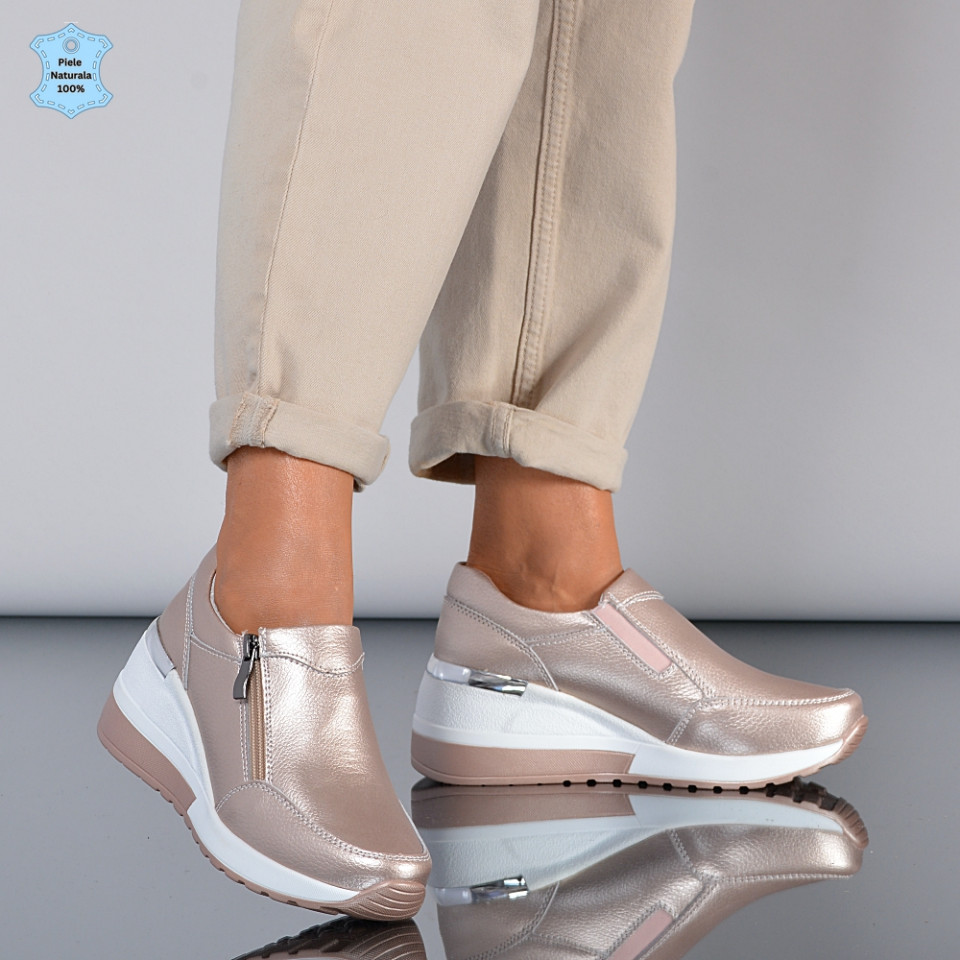 Pantofi Dama Piele Naturala Zamora Roze- Need 4 Shoes
