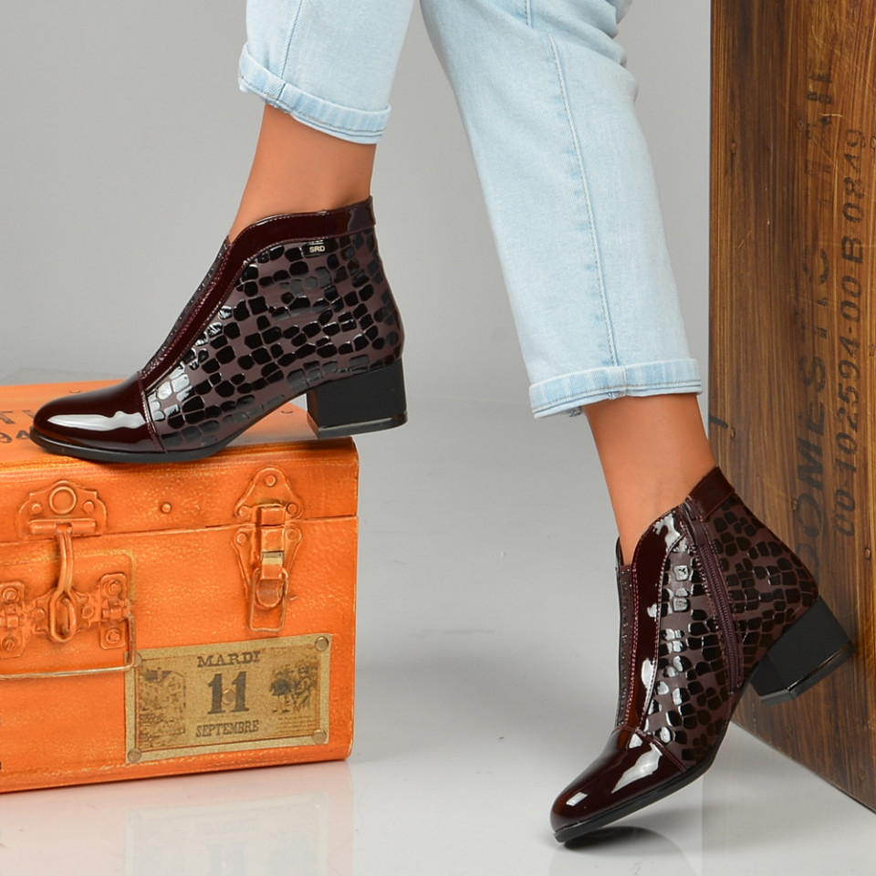 Botine Hermina 3 Wine - Need 4 Shoes