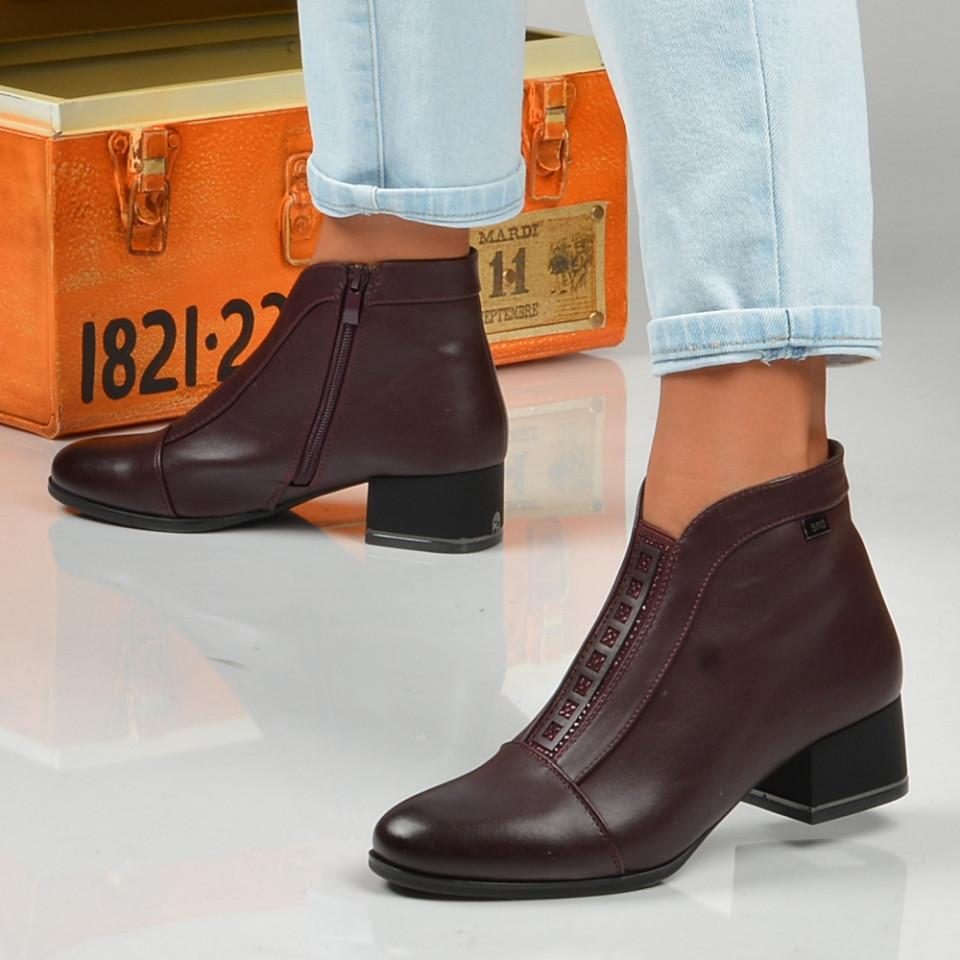 Botine Hermina Wine - Need 4 Shoes