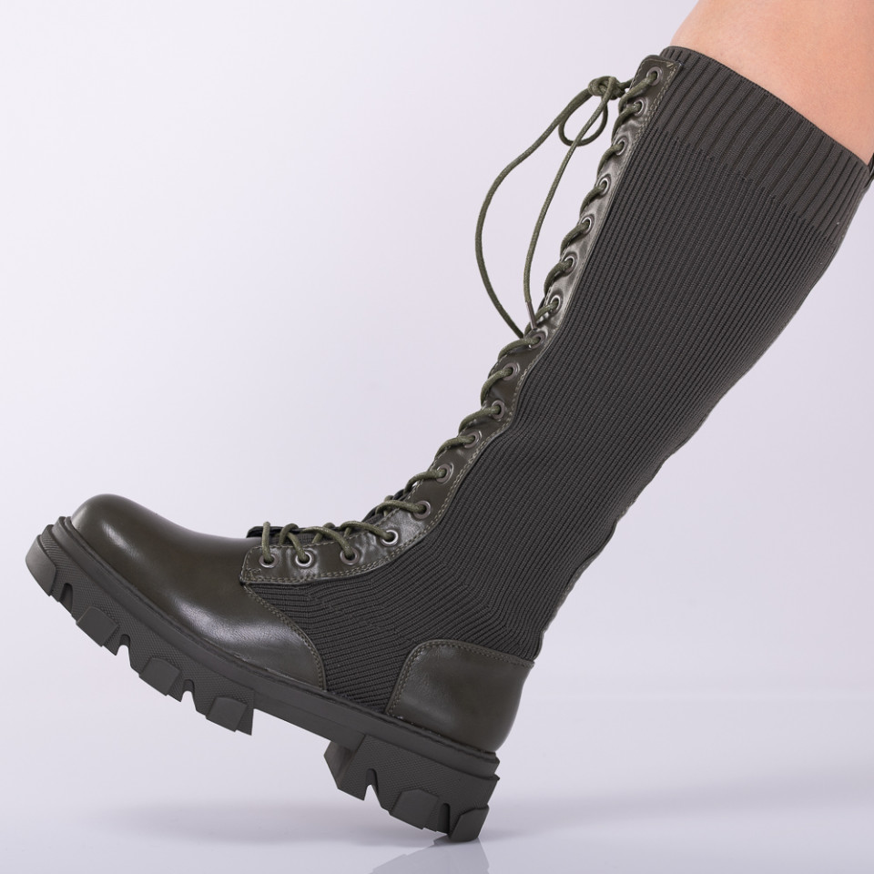 Cizme Dama Latifa Oliv - Need 4 Shoes
