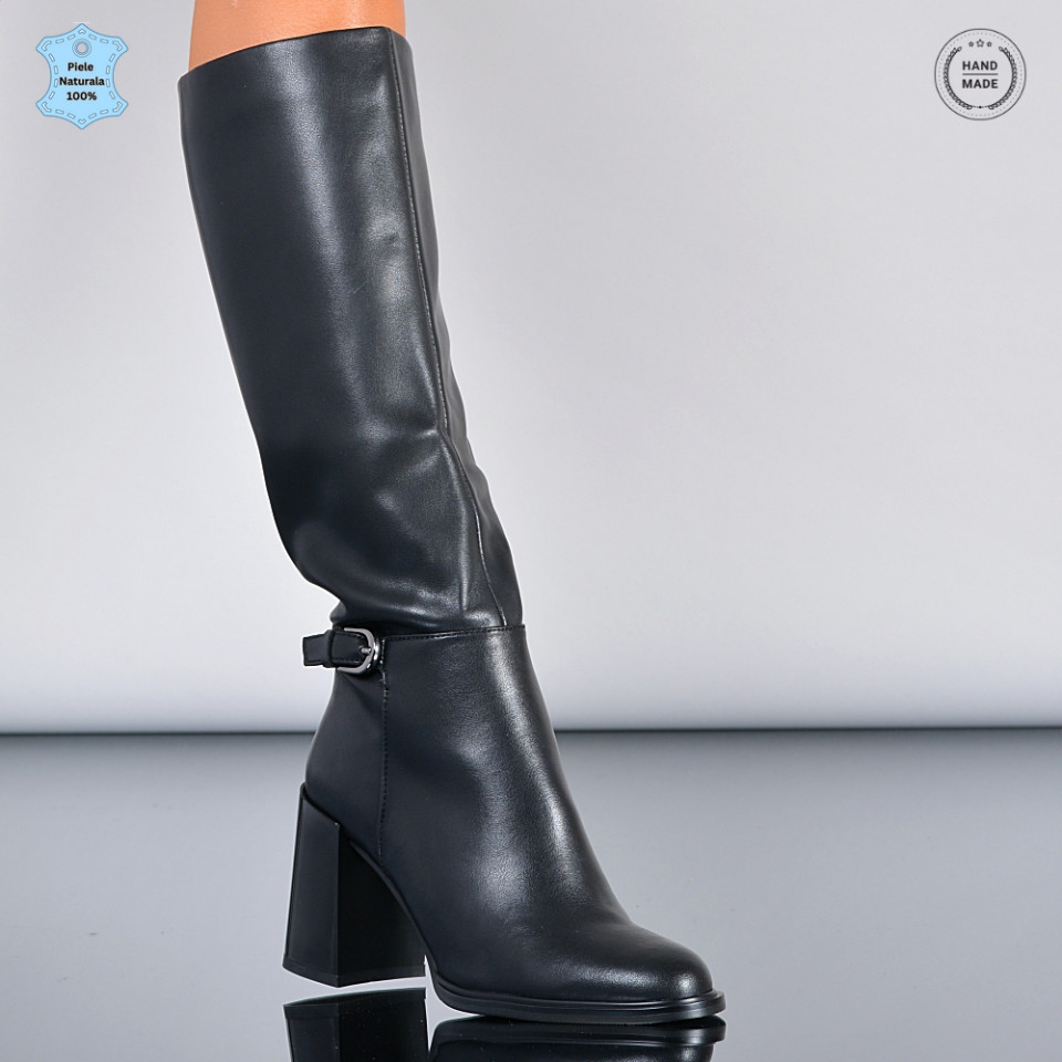 Cizme Dama Piele Naturala Genoveva Negre-Need 4 Shoes