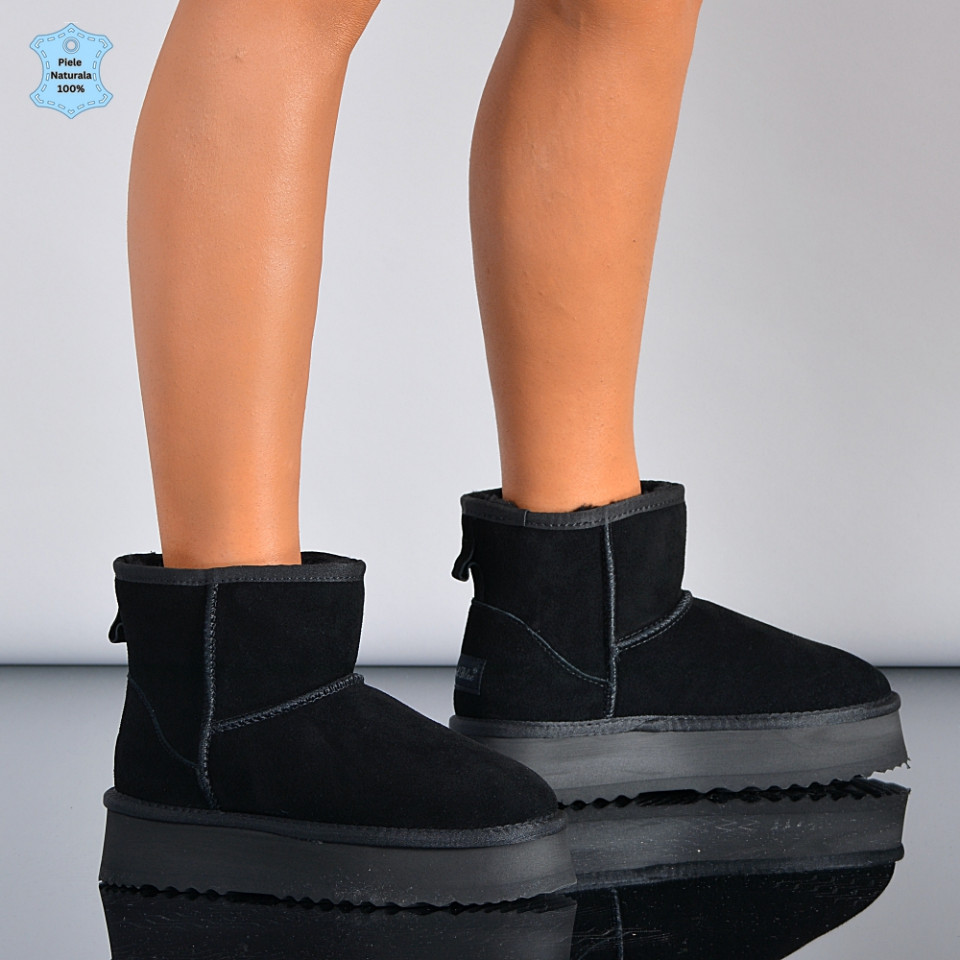 Cizme Dama Piele Naturala Minni Negre-Need 4 Shoes