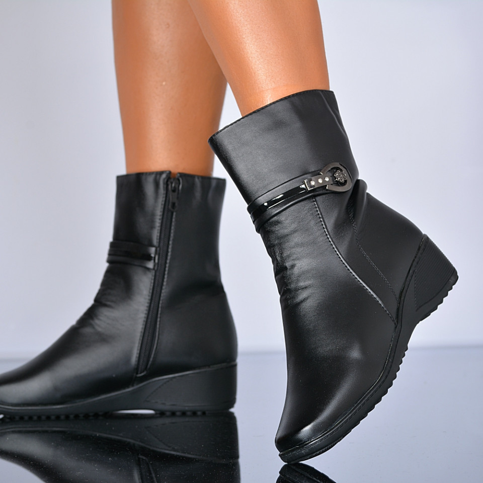 Ghete Dama Imblanite Madalina 7 Negre- Need 4 Shoes