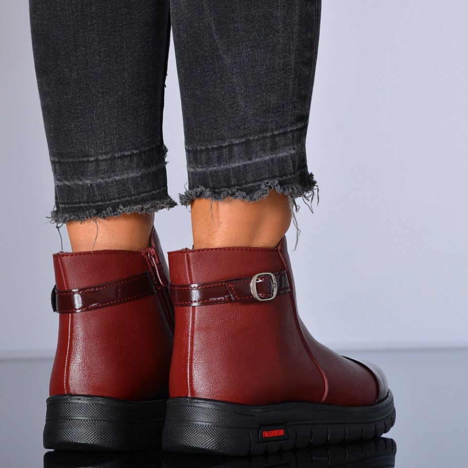 Ghete Dama Imblanite Maroc 25 Bordo- Need 4 Shoes