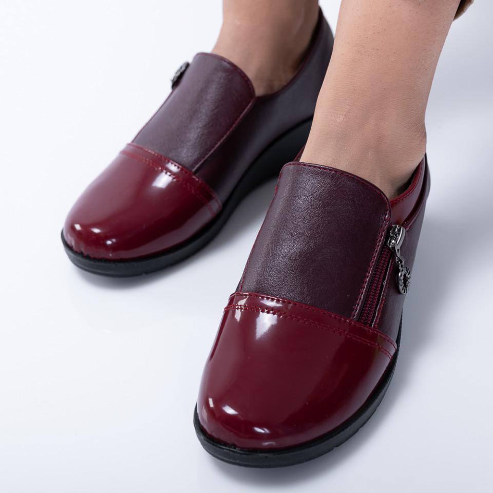 Pantofi Casual Dama Fedora Bordo- Need 4 Shoes