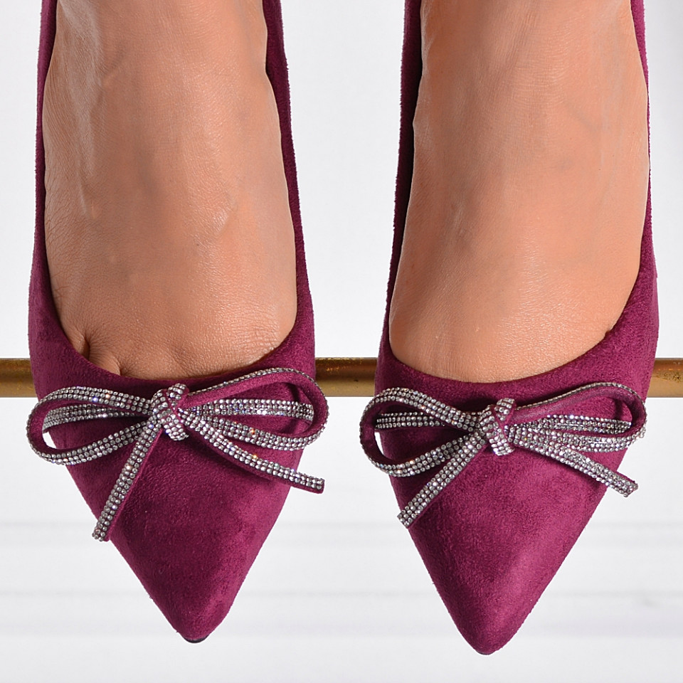 Pantofi Cu Toc Dama Carlina Mov- Need 4 Shoes