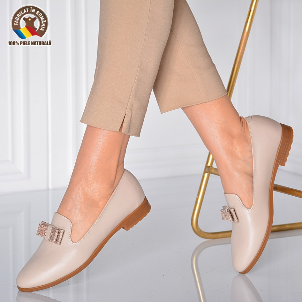 Pantofi Dama Piele Naturala Jeny Nude- Need 4 Shoes