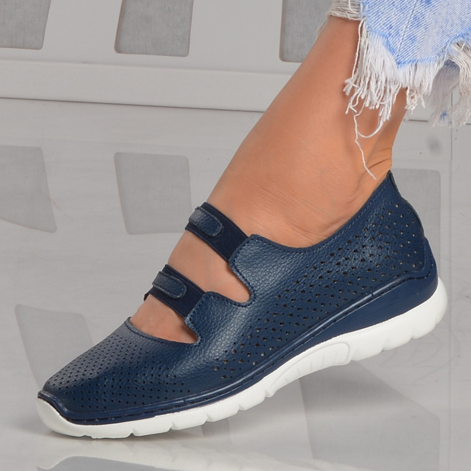 Pantofi Dama Piele Naturala Rimini Navy - Need 4 Shoes