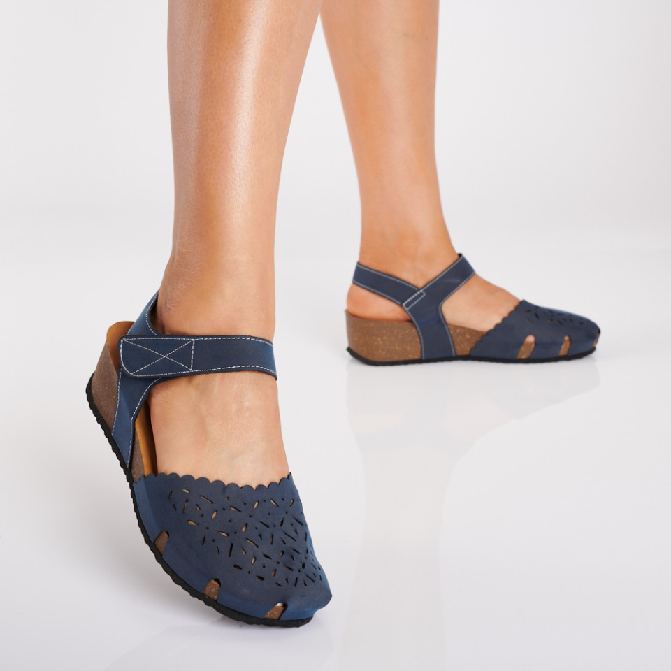Sandale Cu Platforma Lisandra Navy- Need 4 Shoes
