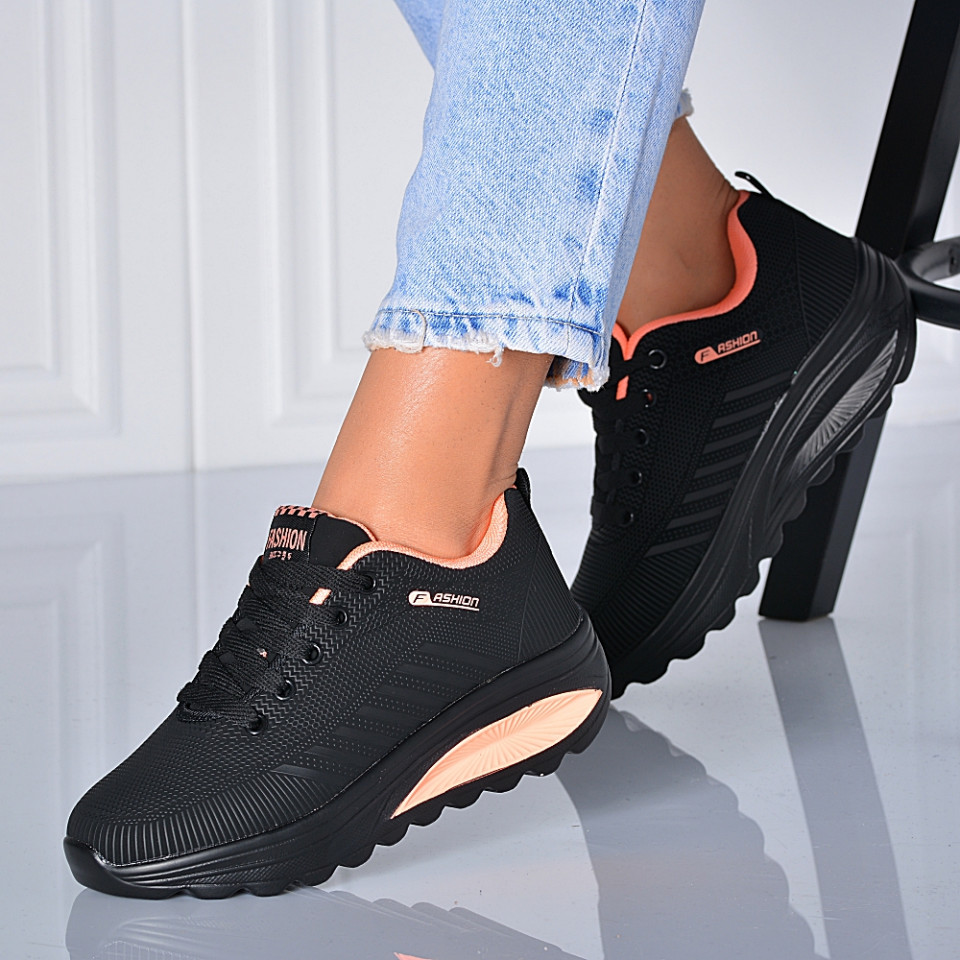 Adidasi Dama Zena 21 Negru/Somon- Need 4 Shoes