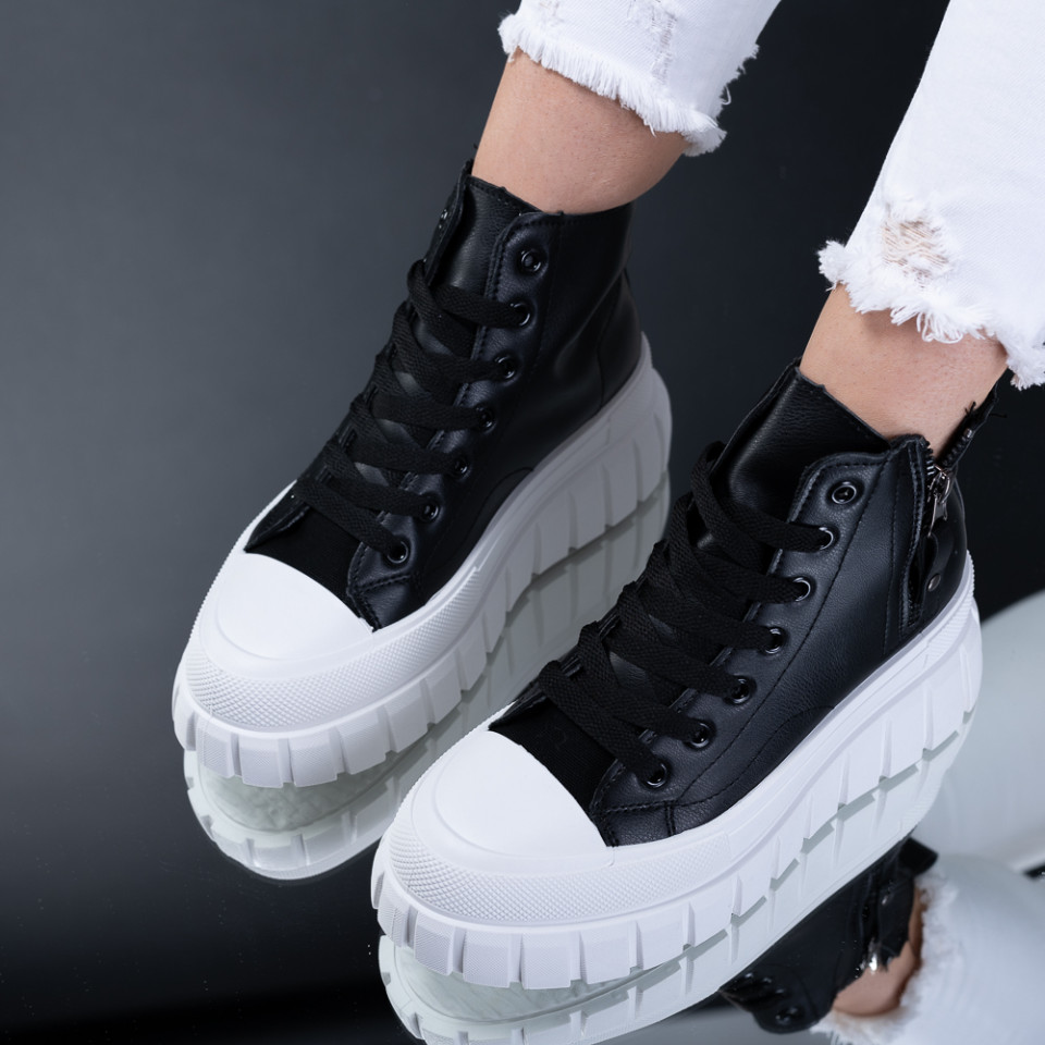 Ghete Dama Dash Alb/Negru-Need 4 Shoes