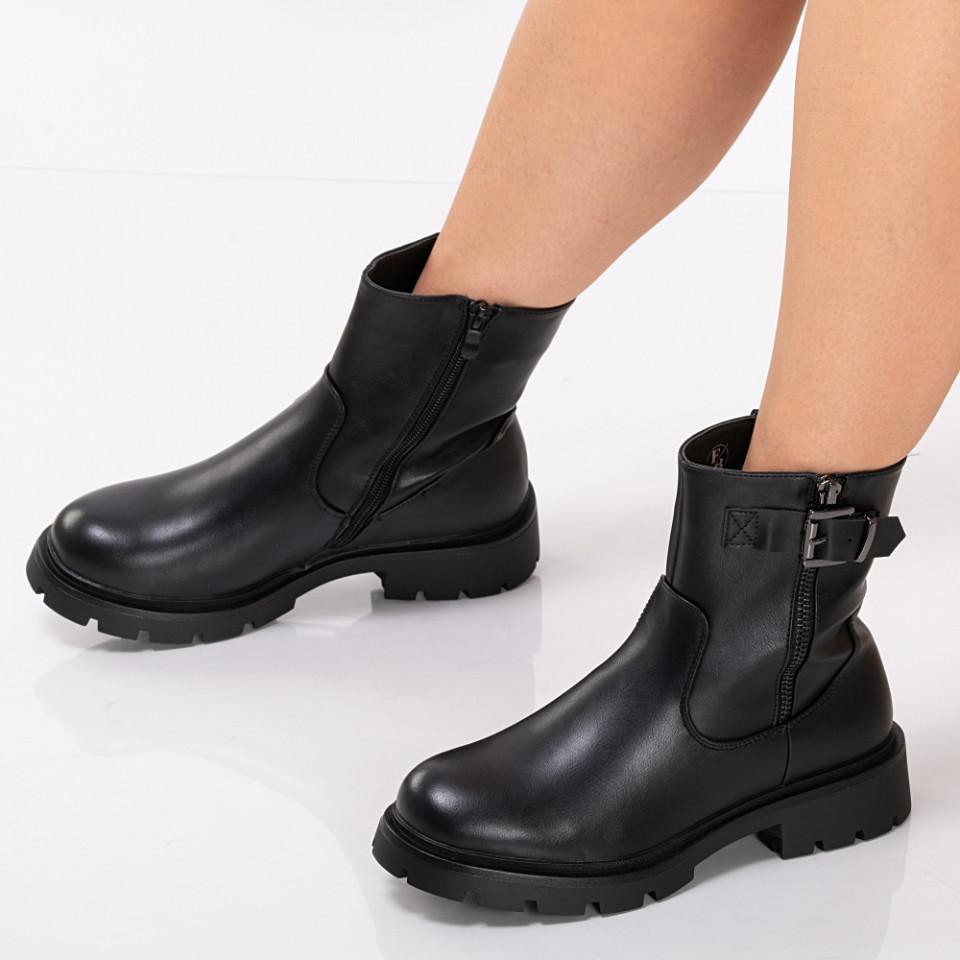 Ghete Dama Imblanite Deniz Negre - Need 4 Shoes