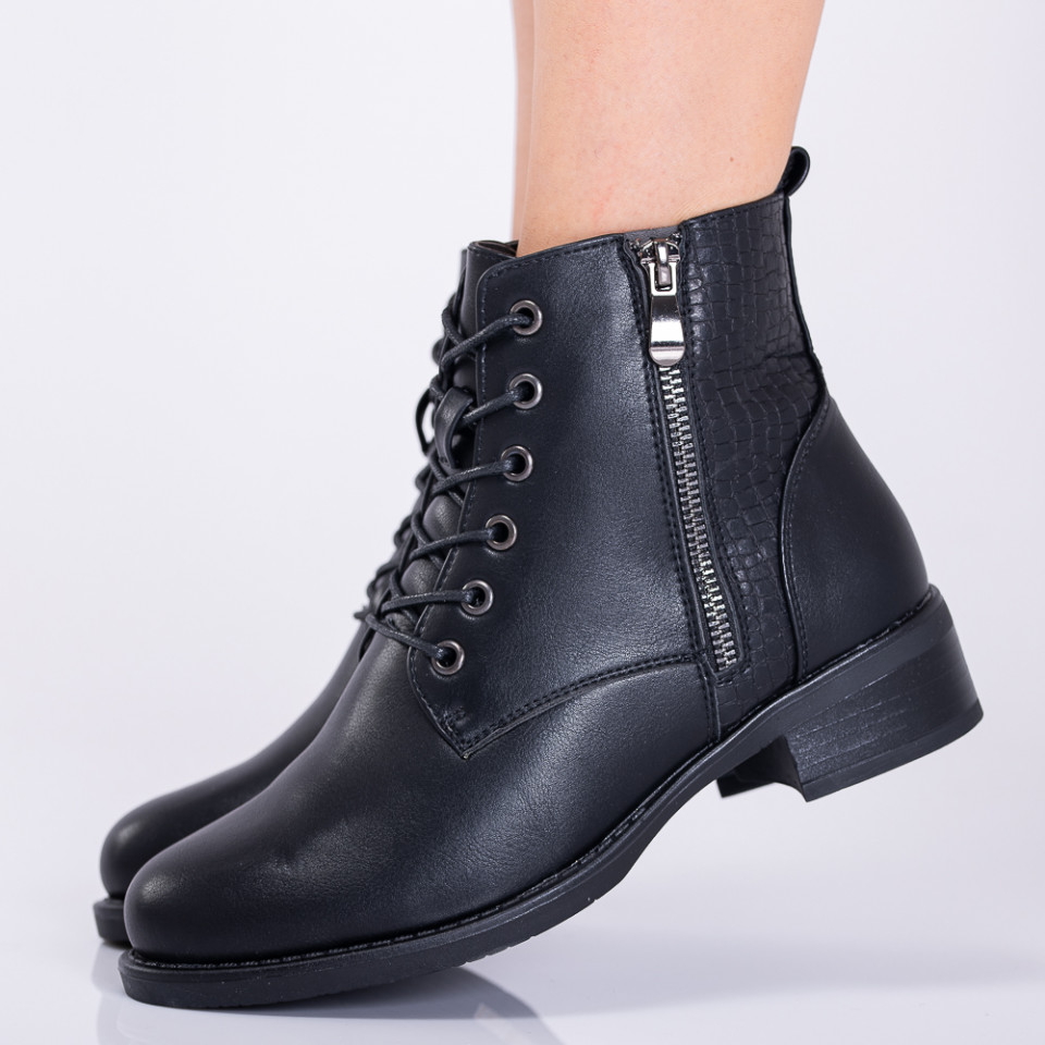Ghete Dama Imblanite Tazra Negre - Need 4 Shoes