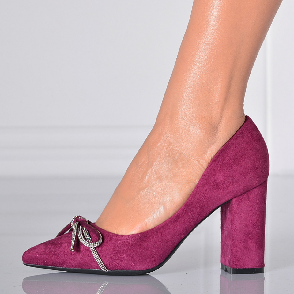 Pantofi Cu Toc Dama Carlina  Mov- Need 4 Shoes