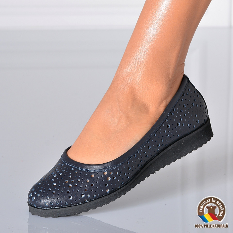 Pantofi Dama Piele Naturala Athena Navy- Need 4 Shoes