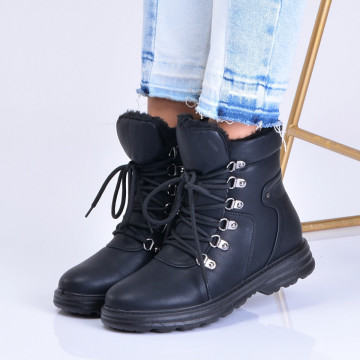 Ghete Dama Imblanite Roman Negre - Need 4 Shoes