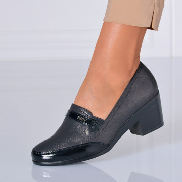 Pantofi Cu Platforma Seda Negri - Need 4 Shoes