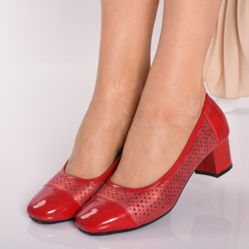 Pantofi Cu Toc Dama Clinton Rosii- Need 4 Shoes