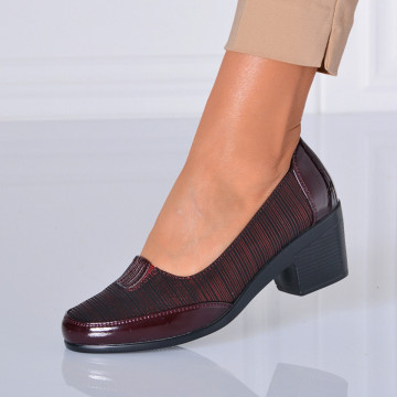 Pantofi Cu Toc Dama Elisabeth Bordo